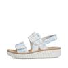 Rieker Platform Twin Velcro Strap Sandal - Multi